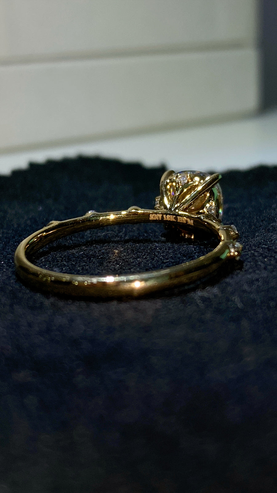 The Solitaire Penelope - 1.5 Carat Cushion Moissanite