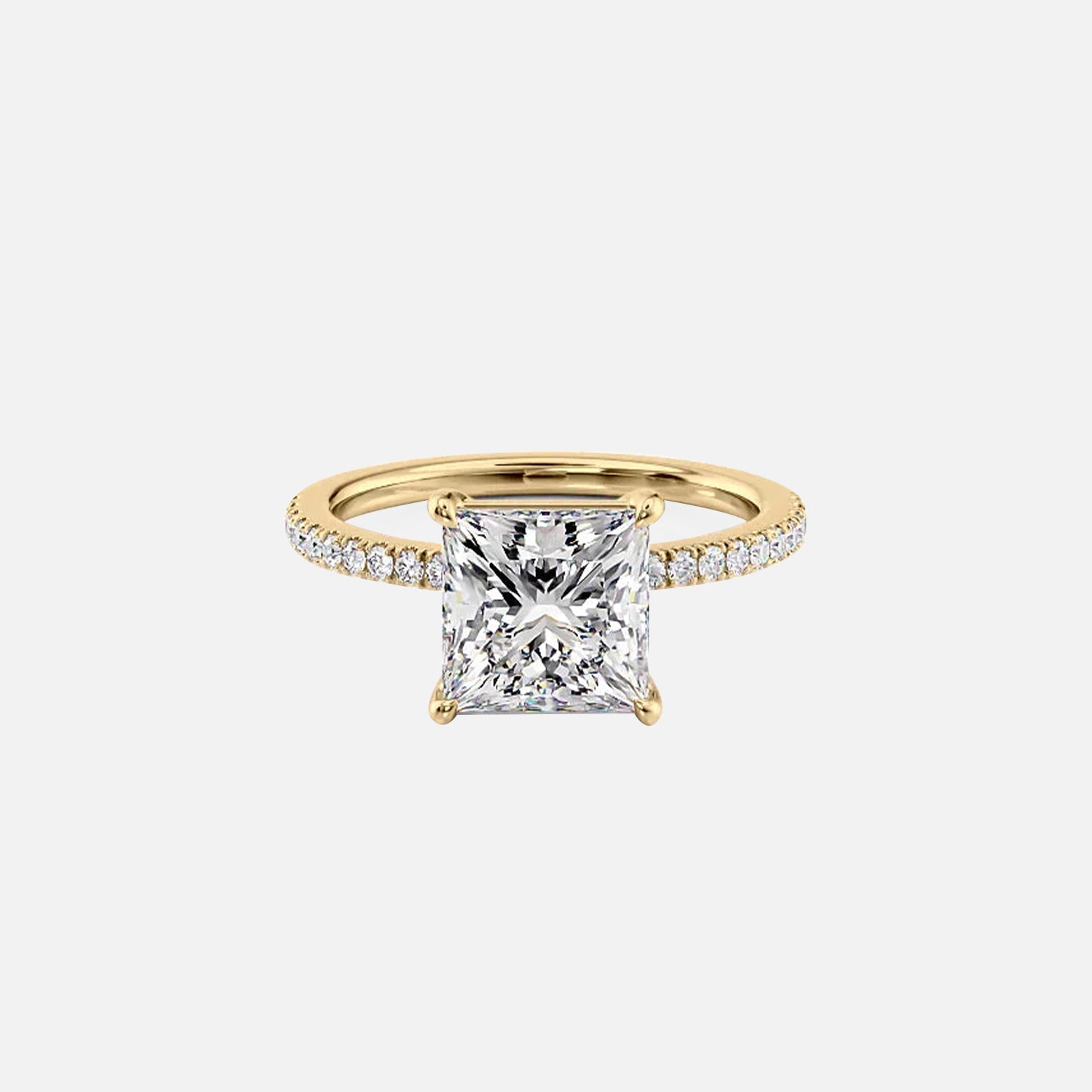 The Pave Infinity Princess Moissanite Ring - KNT - Engagement Rings, Wedding Bands & Fine Jewelry