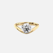 The Solitaire Karen Round Moissanite Ring - KNT - Engagement Rings, Wedding Bands & Fine Jewelry