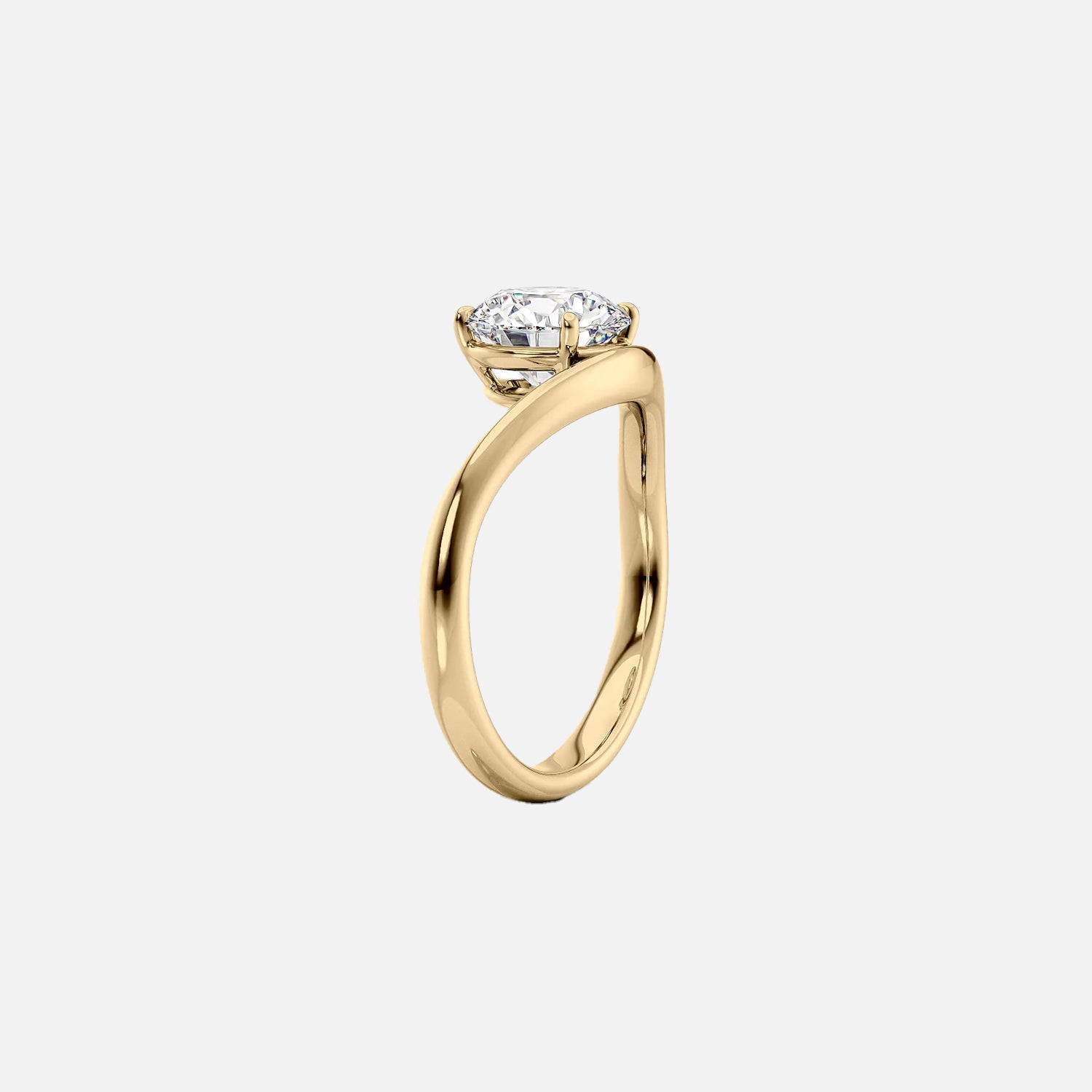 The Solitaire Karen Round Moissanite Ring - KNT - Engagement Rings, Wedding Bands & Fine Jewelry