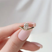 The Solitaire Karen Oval Moissanite Ring - KNT - Engagement Rings, Wedding Bands & Fine Jewelry