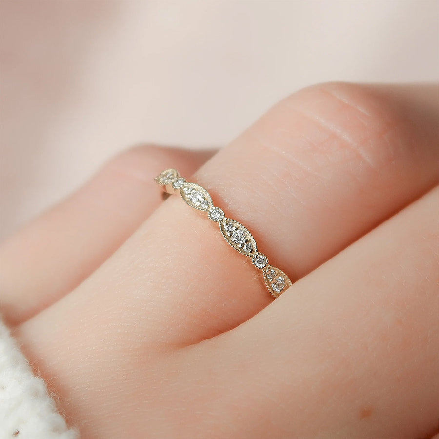 The Pave Lily Prong Moissanite Ring - KNT - Engagement Rings, Wedding Bands & Fine Jewelry