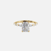 The Hidden Halo Marianne Radiant Pave Moissanite Ring - KNT - Engagement Rings, Wedding Bands & Fine Jewelry