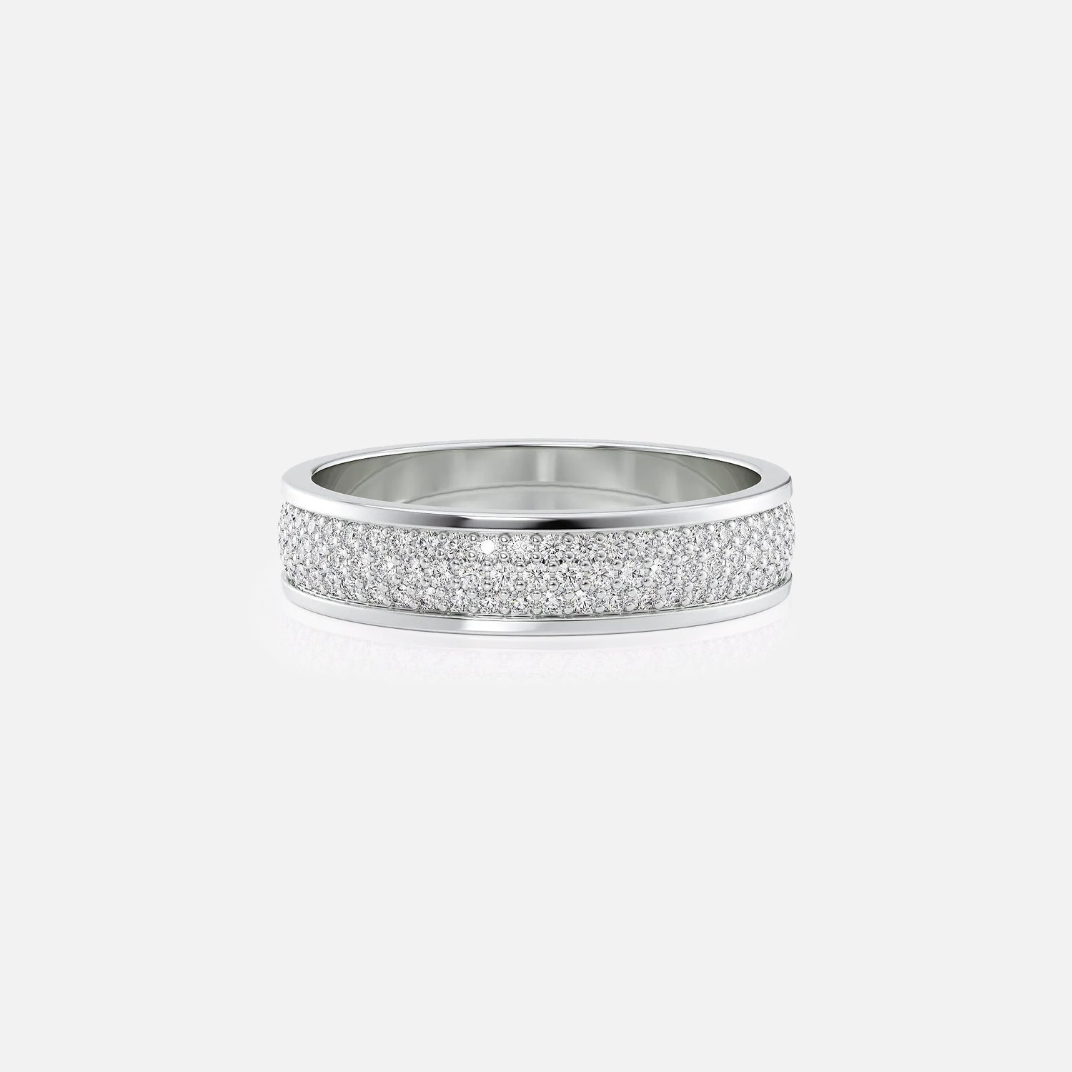 The Pave Matthew Diamonds Moissanite Ring - KNT - Engagement Rings, Wedding Bands & Fine Jewelry