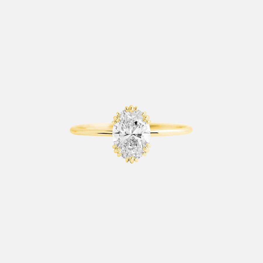 The Solitaire Molly Oval Moissanite Ring - KNT - Engagement Rings, Wedding Bands & Fine Jewelry