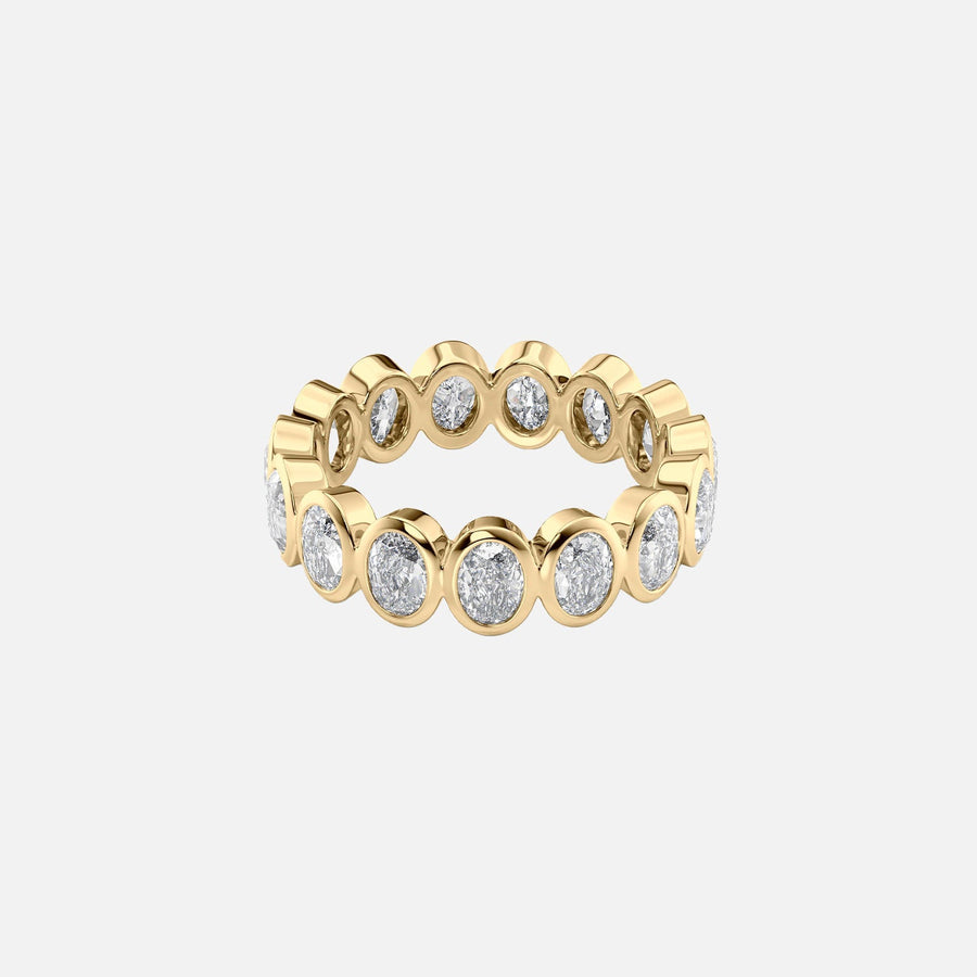  Oval Bezel Eternity Ring 14k Yellow Gold 4 0 001