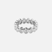  Oval Bezel Eternity Ring 18k White Gold 3 0 001