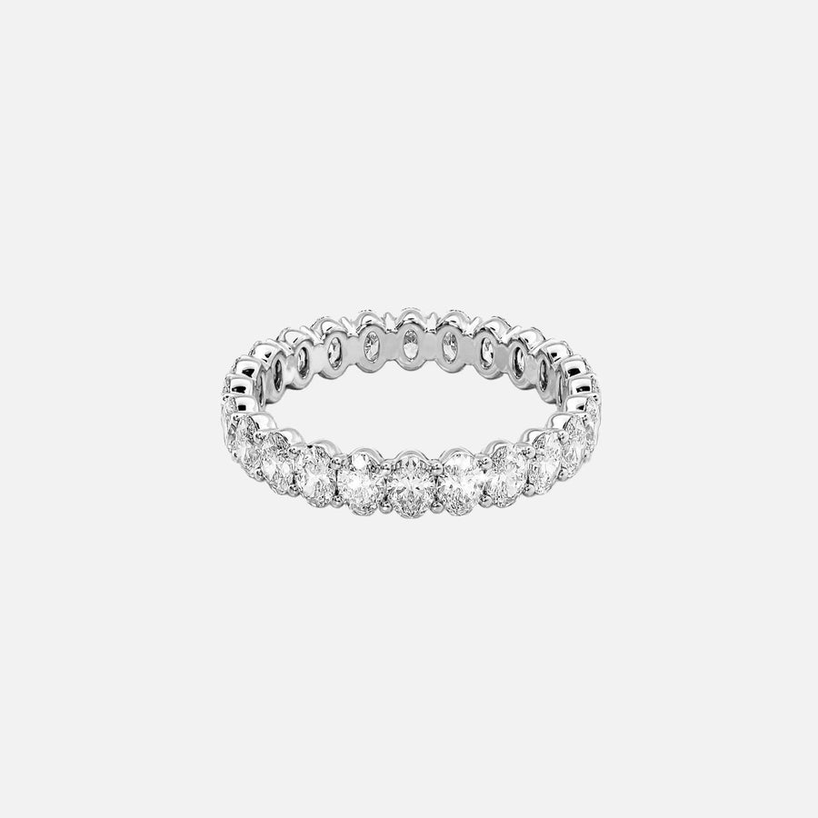  Oval Eternity Ring 14k White Gold 2 0 001