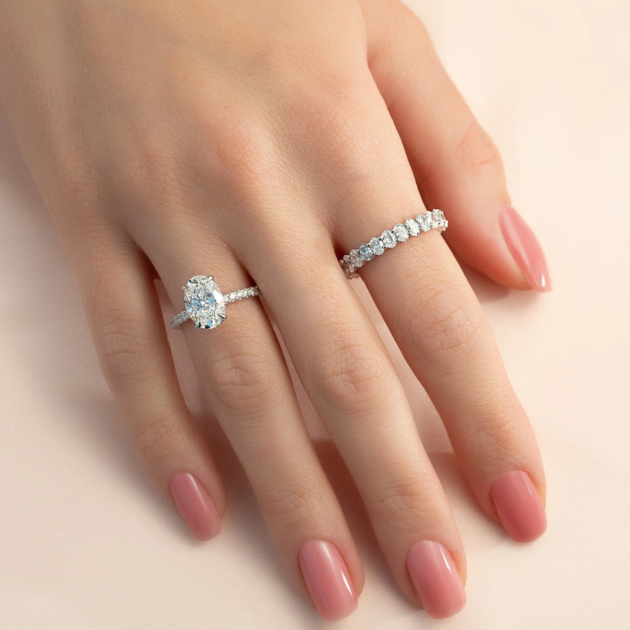  Oval Eternity Ring 18k White Gold 2 0 002
