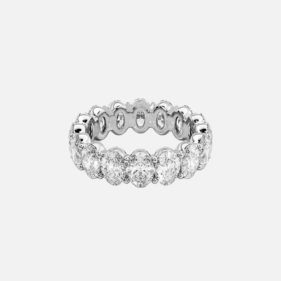  Oval Eternity Ring 18k White Gold 6 5 001