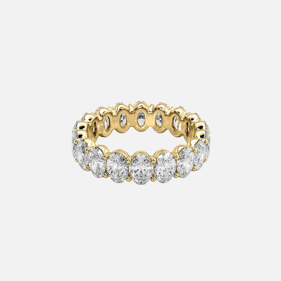  Oval Eternity Ring 18k Yellow Gold 4 5 001
