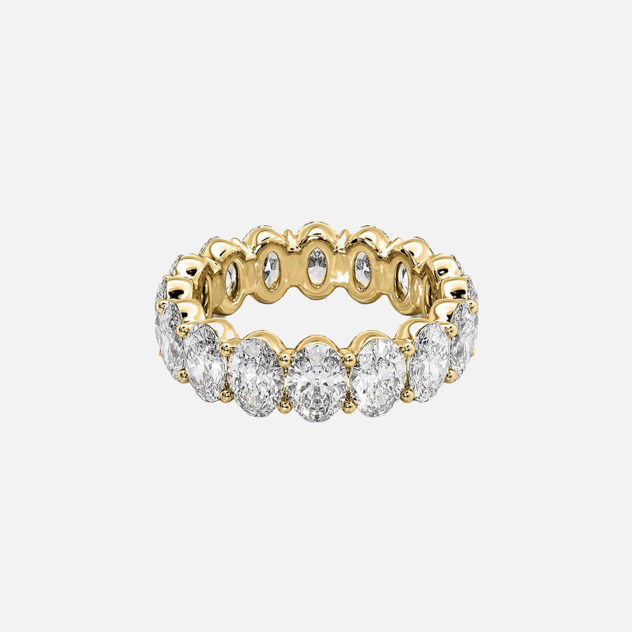  Oval Eternity Ring 18k Yellow Gold 6 5 001