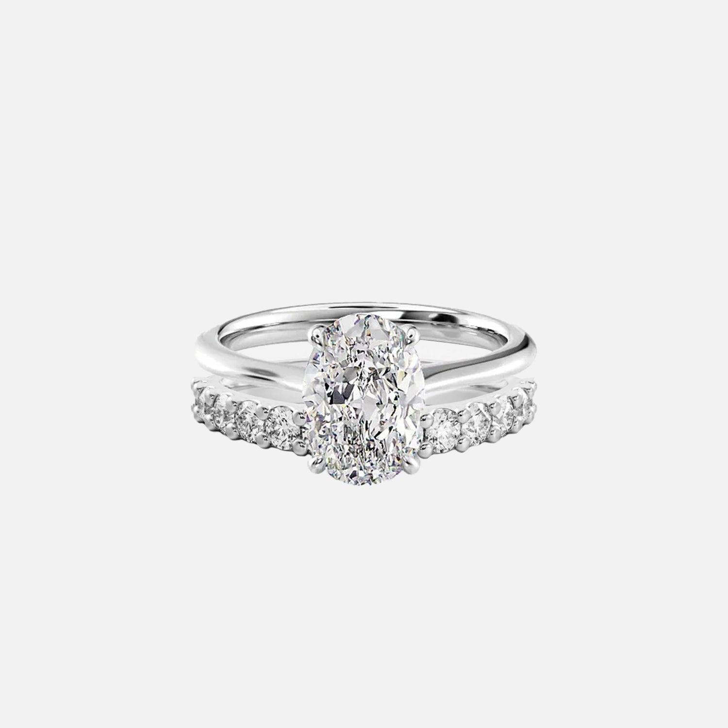 Oval Glamour Ring Stack - KNT - Engagement Rings, Wedding Bands & Fine Jewelry