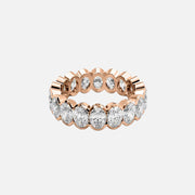  Oval Half Bezel Eternity Ring 14k Rose Gold 4 5 001