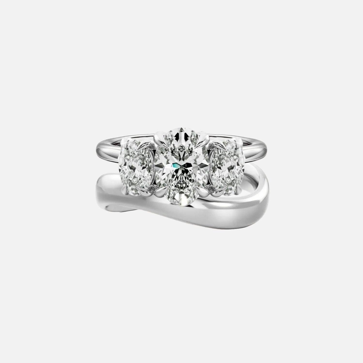 Oval Trilogy Belle Ring Stack - KNT - Engagement Rings, Wedding Bands & Fine Jewelry
