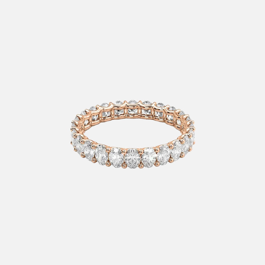  Oval U Prong Eternity Ring 14k Rose Gold 2 5 001