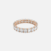  Oval U Prong Eternity Ring 14k Rose Gold 3 0 001