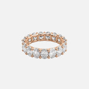  Oval U Prong Eternity Ring 14k Rose Gold 5 5 001