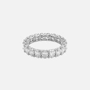  Oval U Prong Eternity Ring 14k White Gold 4 0 001