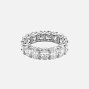  Oval U Prong Eternity Ring 14k White Gold 7 5 001