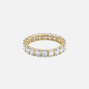  Oval U Prong Eternity Ring 14k Yellow Gold 3 0 001