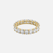  Oval U Prong Eternity Ring 14k Yellow Gold 4 0 001