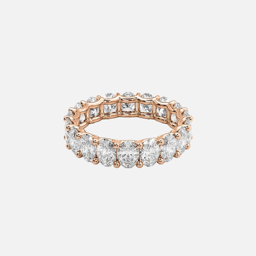  Oval U Prong Eternity Ring 18k Rose Gold 4 5 001