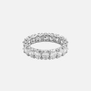  Oval U Prong Eternity Ring 18k White Gold 4 5 001