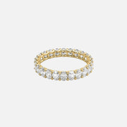  Oval U Prong Eternity Ring 18k Yellow Gold 2 5 001