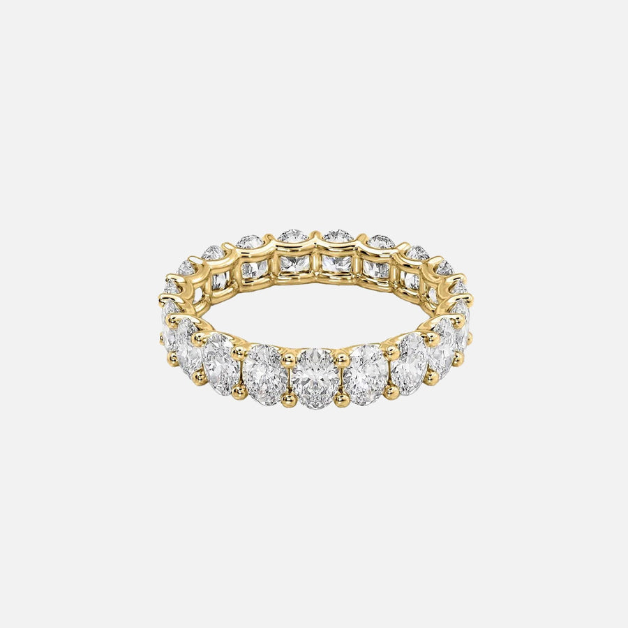  Oval U Prong Eternity Ring 18k Yellow Gold 4 0 001