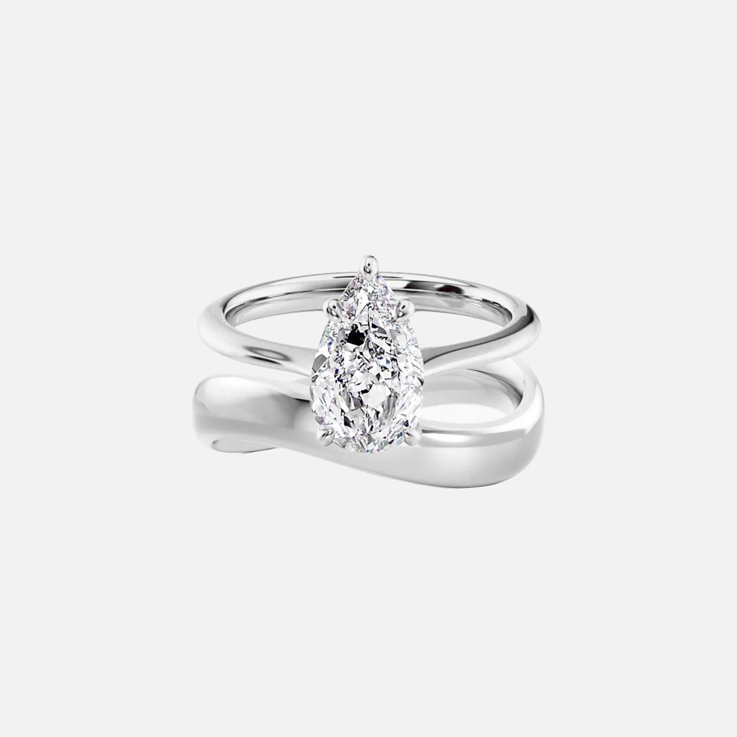 Pear Glamour Ring Stack - KNT - Engagement Rings, Wedding Bands & Fine Jewelry