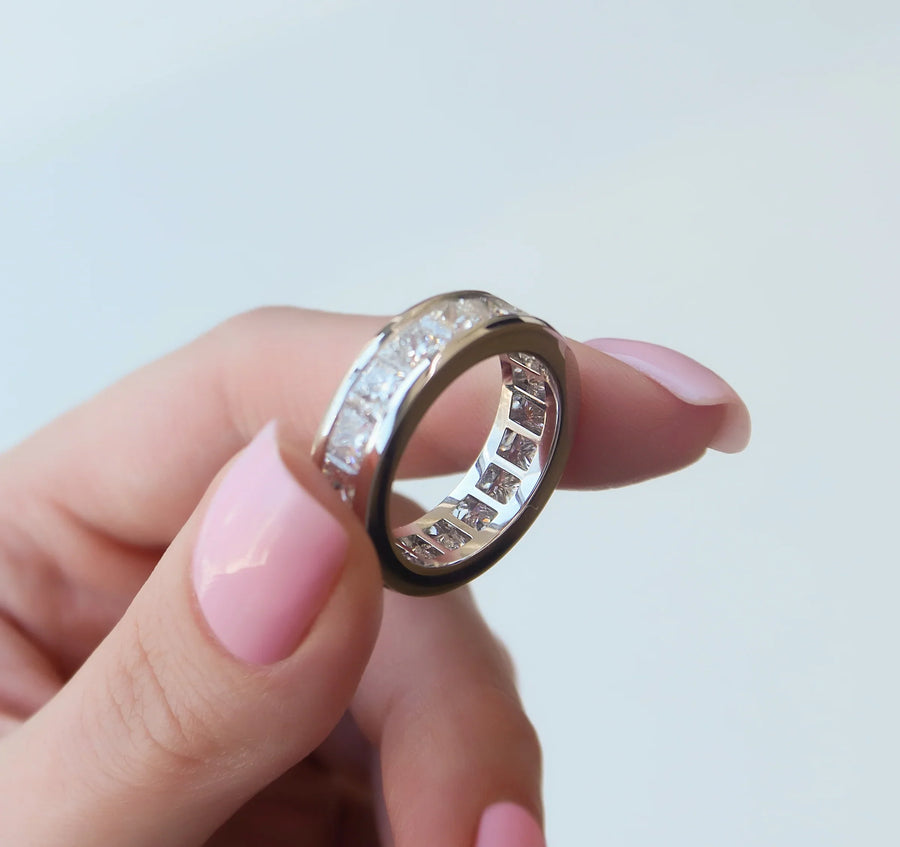  Princess Channel Eternity Ring 18k White Gold 5 5 003 Final