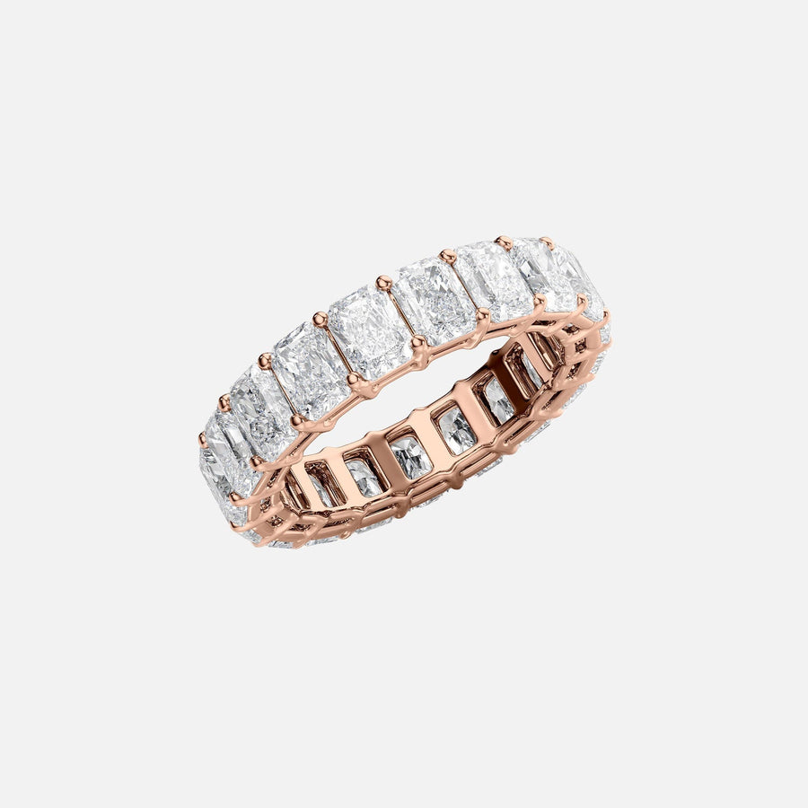 Radiant Eternity Ring 14k Rose Gold 6 0 002