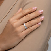 Radiant Eternity Ring 14k Yellow Gold 7 0 003