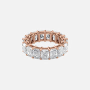  Radiant Eternity Ring 18k Rose Gold 8 0 001