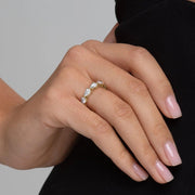The Eternity Radiant Pear Prong Moissanite Ring - KNT - Engagement Rings, Wedding Bands & Fine Jewelry
