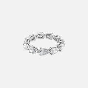 The Eternity Radiant Pear Prong Moissanite Ring - KNT - Engagement Rings, Wedding Bands & Fine Jewelry