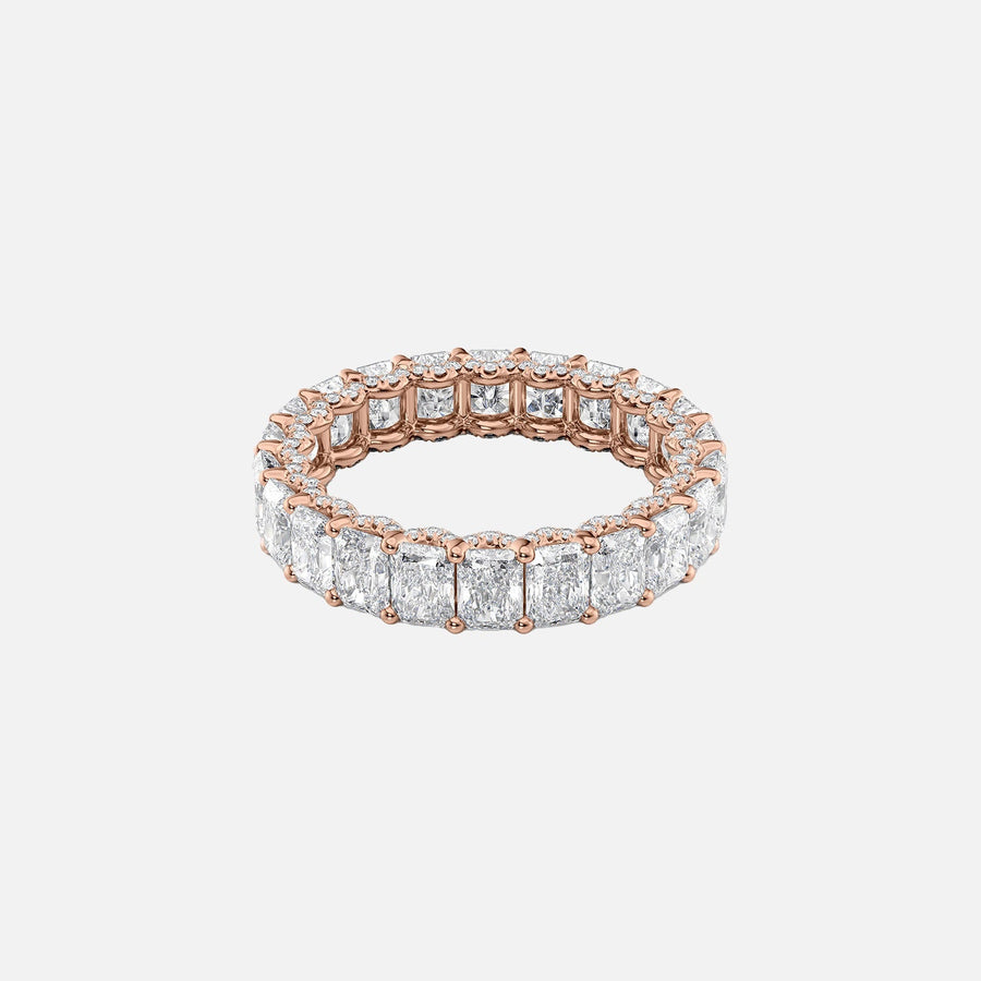  Radiant U Pave Prong Eternity Ring 18k Rose Gold 4 3 001