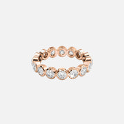  Round Bezel Eternity Ring 14k Rose Gold 1 5 001