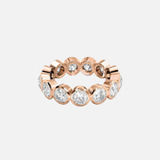  Round Bezel Eternity Ring 14k Rose Gold 3 5 001