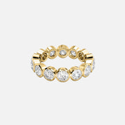  Round Bezel Eternity Ring 14k Yellow Gold 3 0 001