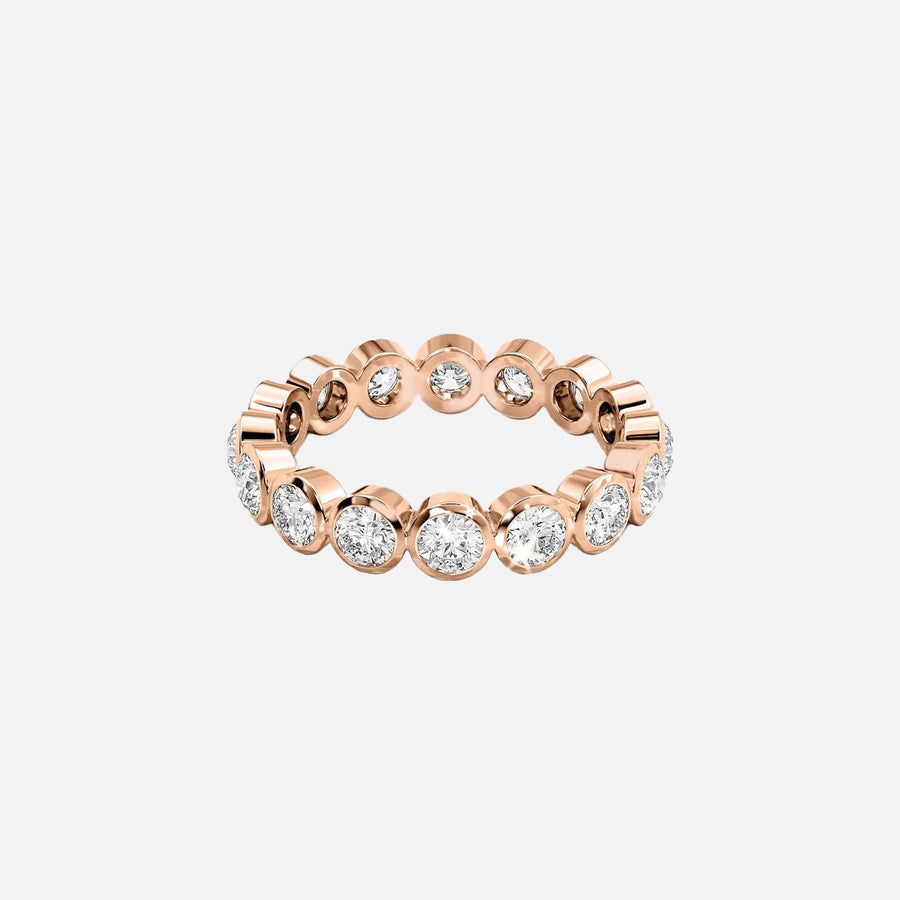 Round Bezel Eternity Ring 18k Rose Gold 1 5 001