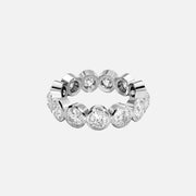  Round Bezel Eternity Ring 18k White Gold 3 5 001
