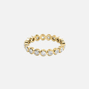  Round Bezel Eternity Ring 18k Yellow Gold 1 0 001