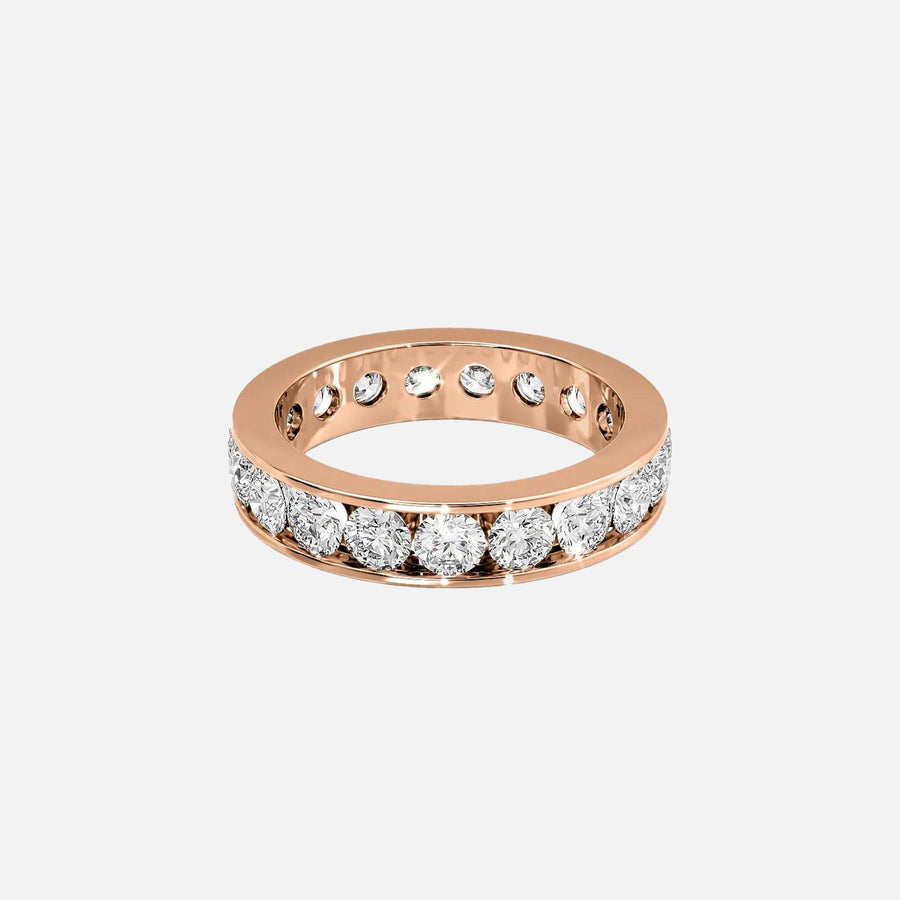  Round Channel Eternity Ring 18k Rose Gold 3 0 001