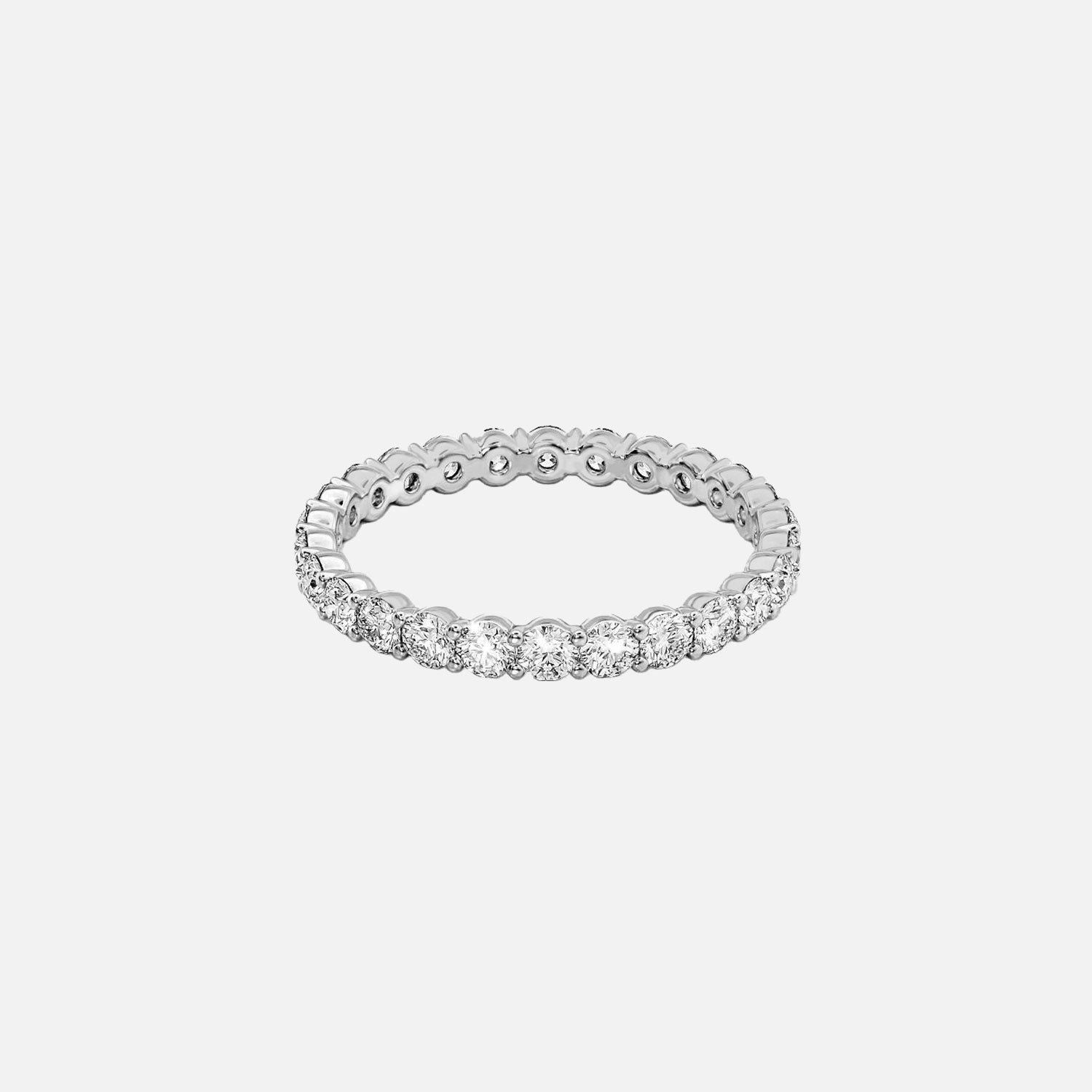  Round Eternity Ring 14k White Gold 1 2 001