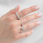  Round Eternity Ring 14k White Gold 3 5 002