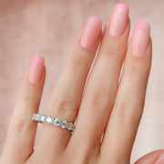  Round Eternity Ring 14k White Gold 4 5 002