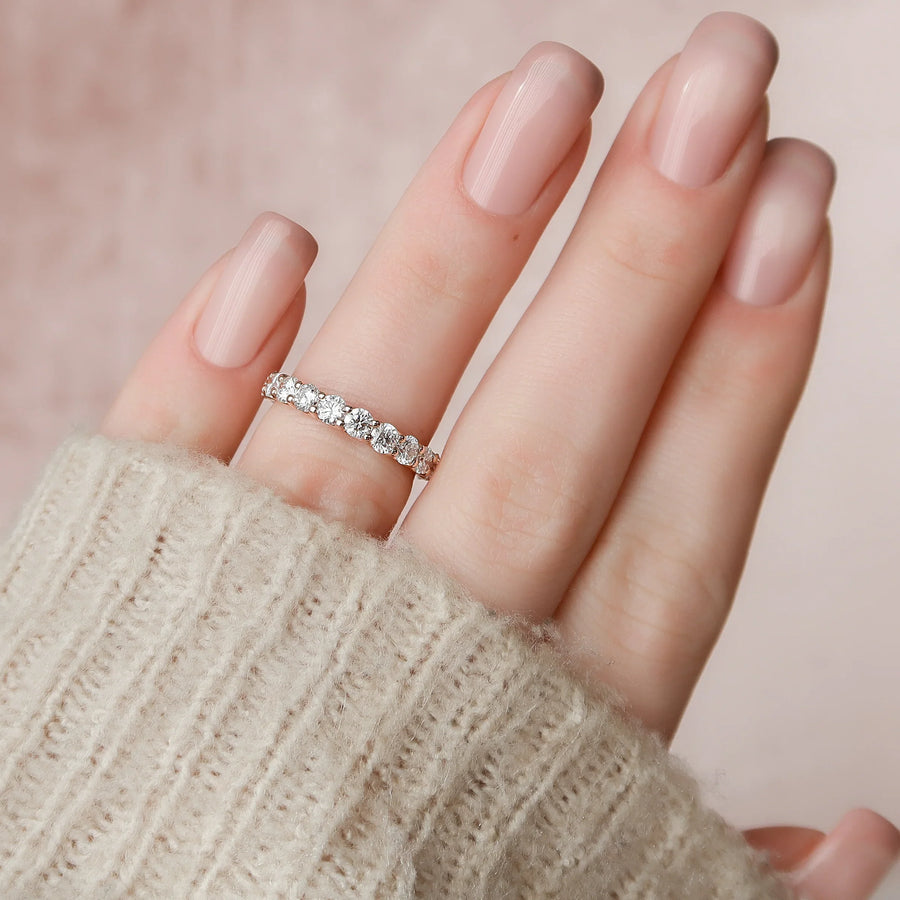  Round Eternity Ring 18k Rose Gold 2 0 002
