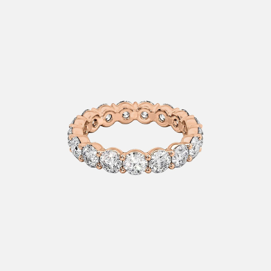  Round Eternity Ring 18k Rose Gold 3 5 001